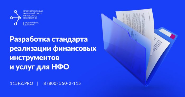 Разработка стандарта реализации финансовых инструментов и услуг для НФО